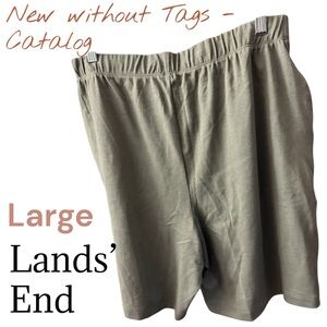 Lands' End Men's Large Gray Athletic Shorts